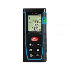 ST-LDM60 Laser Range Finder/Distance Measuring Meter Tape with in-Built Level to Measure Distances up to 196 Feet/60 Meters with Accuracy!