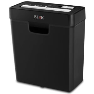 STöK (ST-15SC) Paper Shredder for Home & Office, 6-Sheet Strip-Cut Shredder, P-2 Security Level, Quiet Credit Card Shredder with Jam Proof System, 10 LTR bin Capacity (One Year Offsite Warranty)